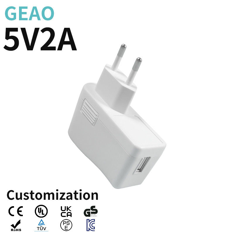 Bộ sạc tường USB 5V 2A ABS Chất liệu PC USB C Bộ sạc cắm tường