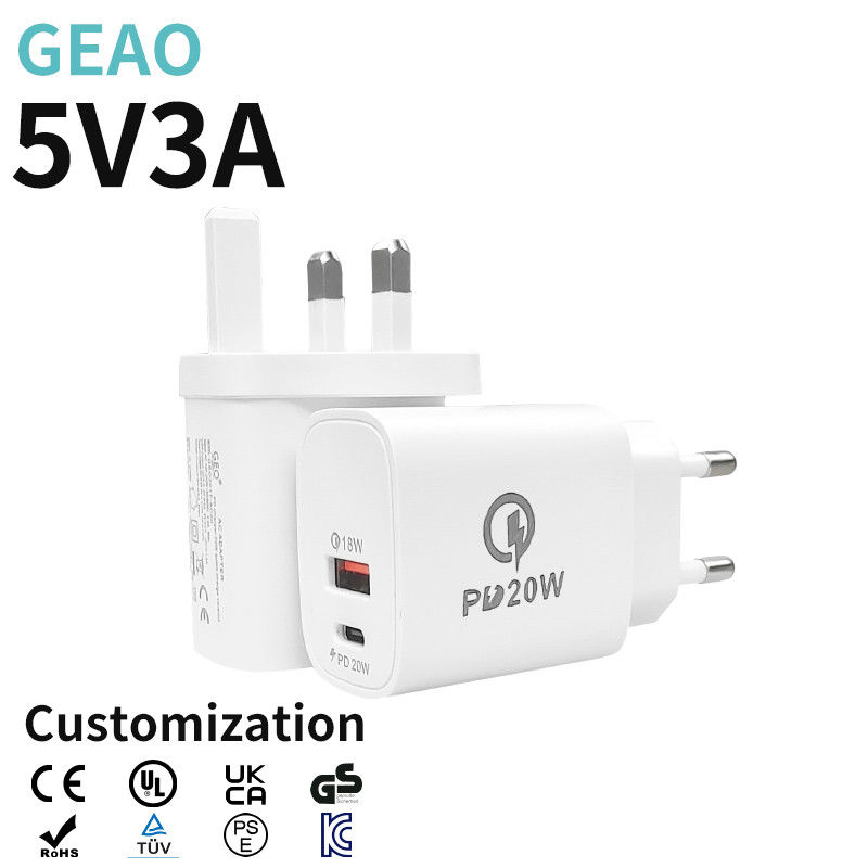 Bộ sạc nhanh OEM 5V 3A 20W Iphone GaN Bộ sạc siêu cao áp