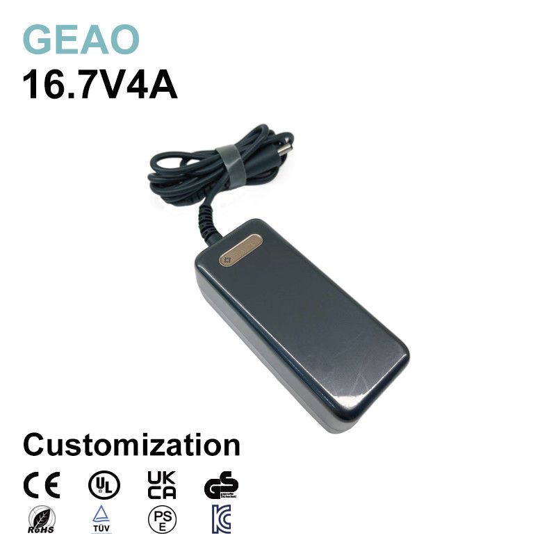 16.7V 4A Adaptador de alimentación de escritorio para máquina de posicionamiento / taladro eléctrico / cuna eléctrica