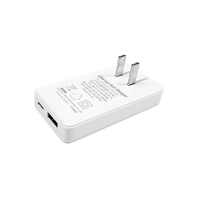15V 3A GaN PD45W Fast Charger USB A Type C Adapter Charger Dual Port